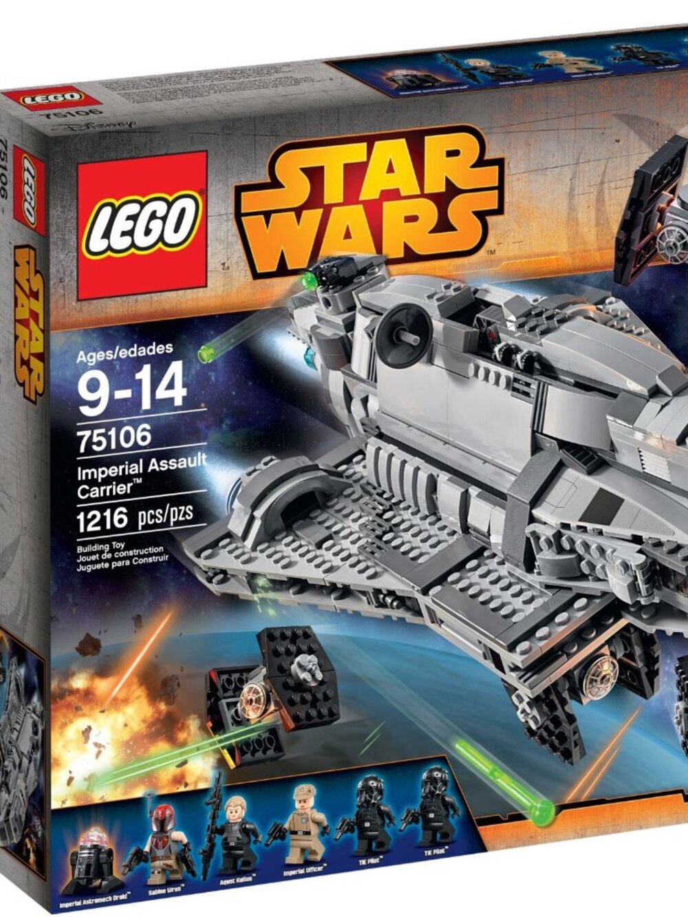 Star Wars Lego 75106 Imperial Assault Carrier